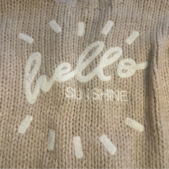 Saltwater Luxe Hello Sunshine Open Knit Cardigan M Coastal Boho - Picture 6 of 10